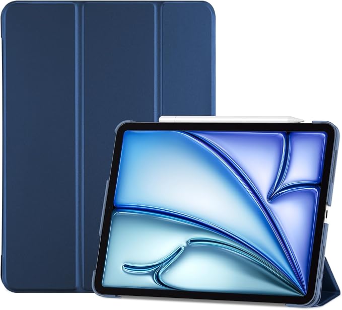 ProCase Smart Case for iPad Air 11-inch M4/M3/M2 &amp Air 10.9 5th/4th Gen | Hard Back Cover with Auto Sleep/Wake Slim Lightweight Case for iPad Air 11 2026/25/24 &amp 10.9 2022/2020-Aqua