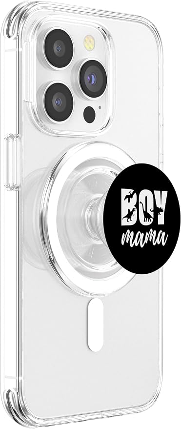 Boy Mama Saurus Mom Mommy Dinosaur Dino Trex Mother Women PopSockets Adhesive PopGrip