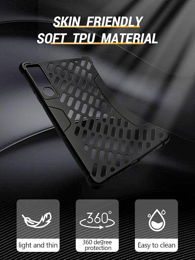 Case for Lenovo Legion Tab Y700 Gen 5 Tablet 8.8 Inch (Black) | Flexible TPU Heat Dissipation Cover Lightweight