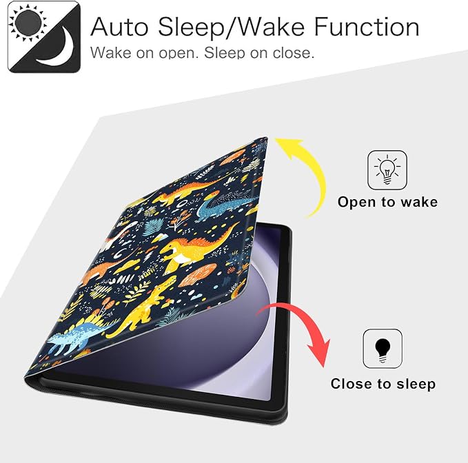Case for Samsung Galaxy Tab A11 Plus 2026 &amp Galaxy Tab A9+ 11 Slim Smart Stand Cover with Auto Wake/Sleep Shockproof Protective Shell for Work &amp School Astronaut