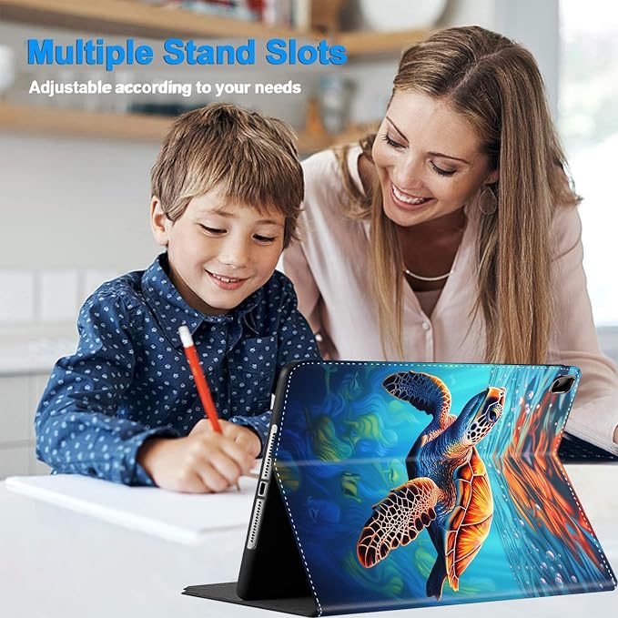 Case for iPad Pro 11 Inch 2022/2021/2020 (4th/3rd/2nd Gen) for iPad Air 5th / 4th Generation 10.9 Inch (2022/2020) Durable Shockproof Protective Cover，Black Woman Queen Afro Design