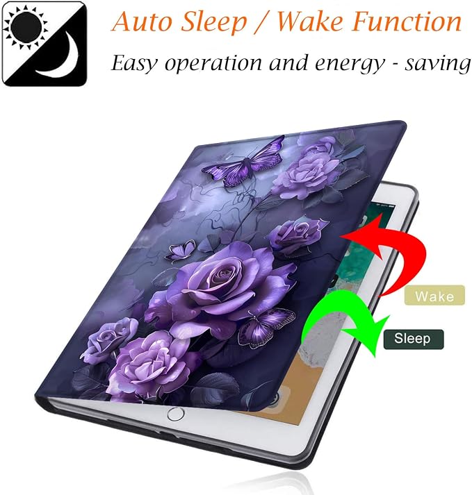 Case for Samsung Galaxy Tab A9 Plus 11 2023 Multi-Viewing Angles with Automatic Sleep/Wake Function for Samsung Galaxy A9+Tablet (SM-X210/X216/X218) American Flag Wolf