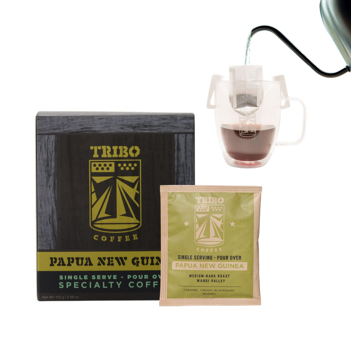 TRIBO Coffee Single-Serve Pour Over Packets, Assorted Specialty Variety