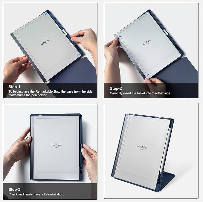 Case for 10.3 Remarkable 2 Tablet with Pen Holder and Multi-Angle Foldable Stand Feature Compatible with Remarkable 2 Paper Tablet 10.3 2020 Released