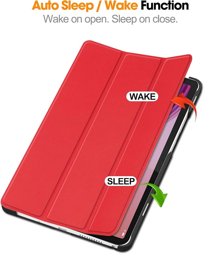 Smart Case for Lenovo Tab One / K9 8.7 Inch 2025 TB305XU/TB305FU Lightweight Trifold Stand Cover Auto Wake Sleep Blackish Green