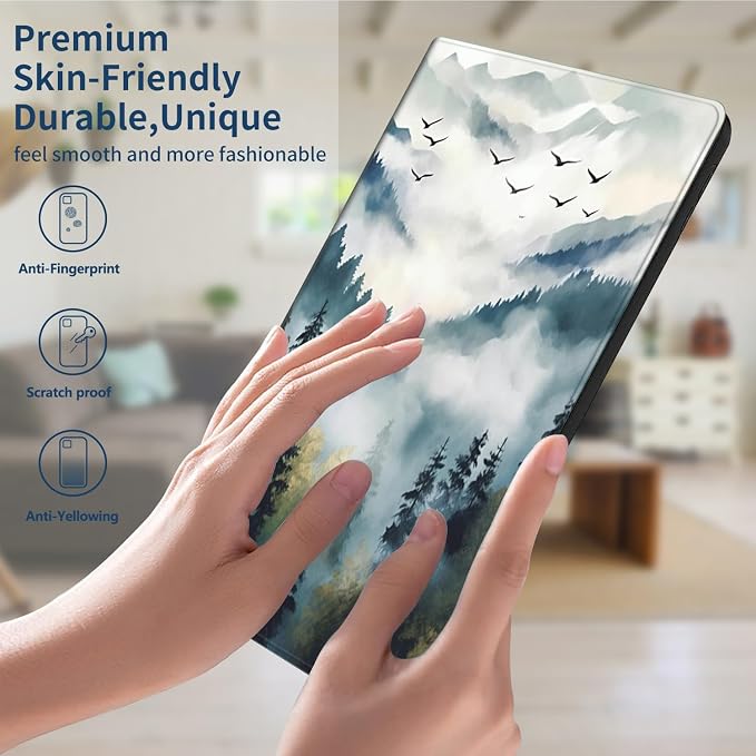 Slim Case for Amazon Kindle Fire Max 11 Case (13th Generation 2023 Release) 11 PU Leather Folio Stand Adjustable Smart Cover with Auto Wake/Sleep for Kindle Fire 11 TabletArt Black Cat Tree