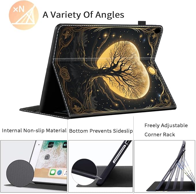 Case for All-New Amazon Kindle Fire HD 8 &amp 8 Plus Tablet (12th Generation/10th Generation 2022/2020 Release) 8 Durable Shockproof Protective Cover，Pug Weightlifting