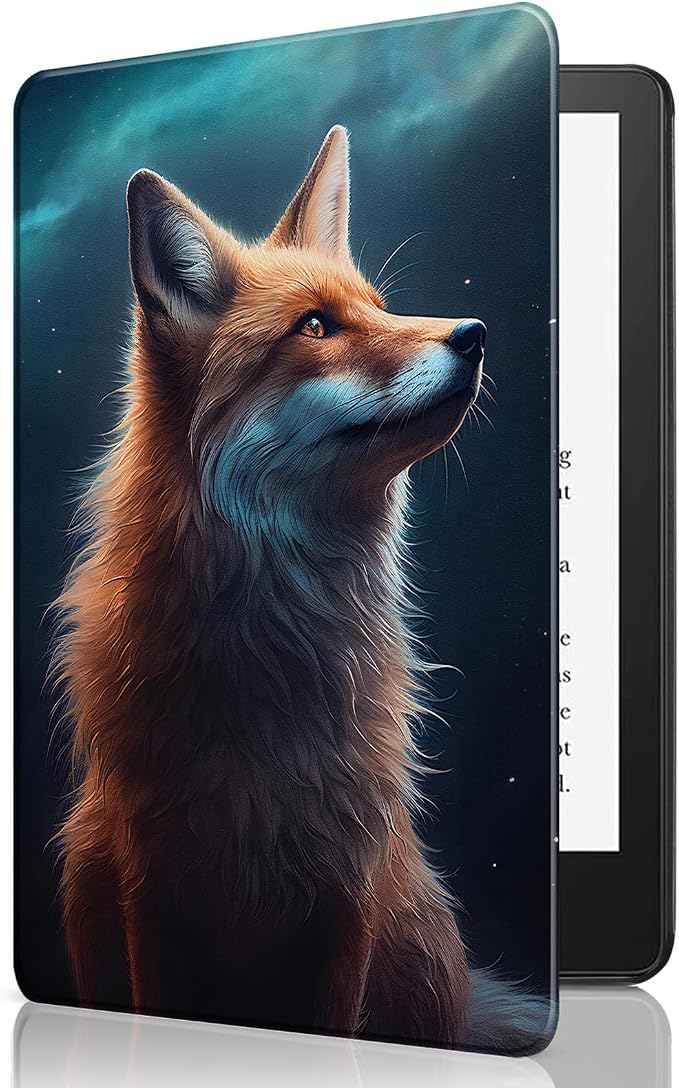 for 6 Kindle 2024 and 2022 (11th Generation) Case Slim Lightweight Smart Cover Case with Auto-Wake/Sleep for Kindle 2024Beach Starfish