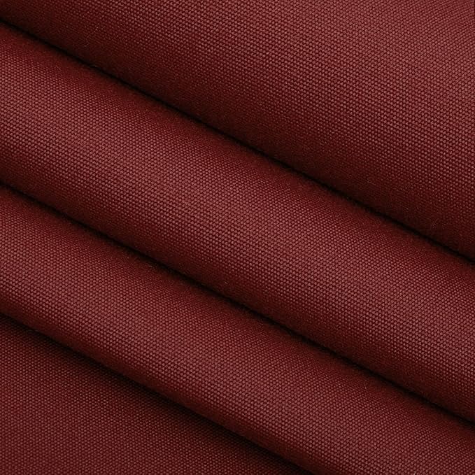 RSH DECOR: Sunbrella Square Throw Pillows Set of 2 | 24" x 24" | Water and Fade-Resistant Performance Fabric | Outdoor Pillow Covers with Down-Alternative Inserts | Canvas Burgundy