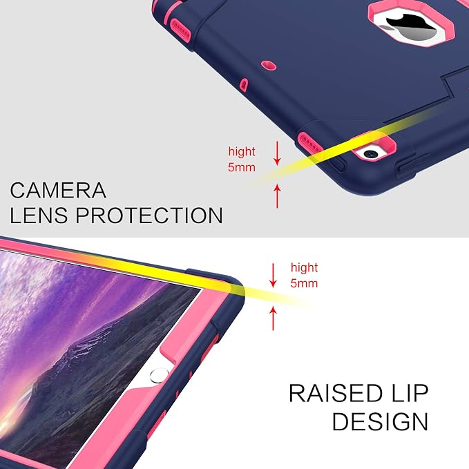 BENTOBEN for iPad Air 3 2019 Case iPad Pro 10.5 2017 Case 3 Layers Heavy Duty Rugged Shockproof Kickstand Sturdy Protective Tablet Cover for iPad Air 3rd Generation/iPad Pro 10.5 2017 Black