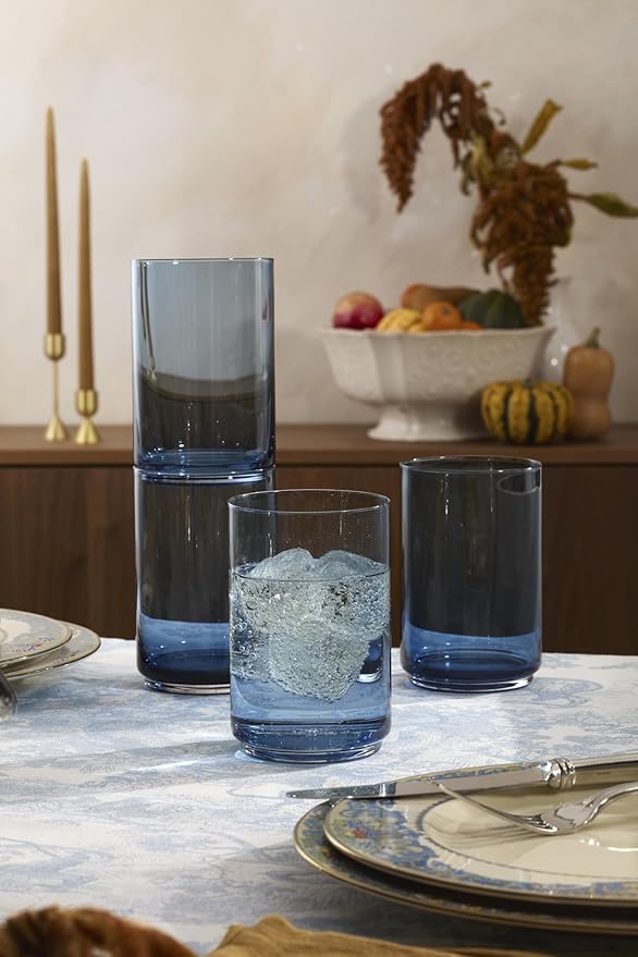 Lenox 897836 Tuscany Classics Stackable Coolers, Set Of 4, Blue