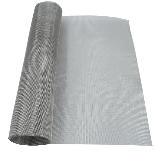 304 Stainless Steel Mesh 40Mesh, 15.7"x47.2" Metal Mesh Screen, Woven Fine Wire
