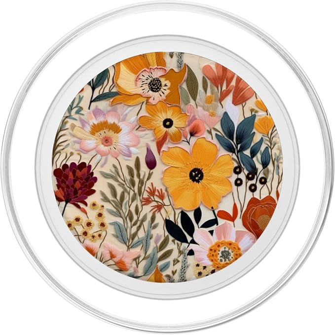Colorful Wildflower Florals Flower PopSockets Adhesive PopGrip
