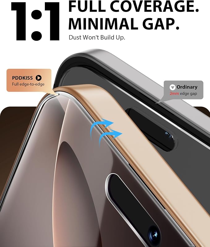 PDDKISS 2 Pack Screen Protector for iPhone 12/iPhone 12 Pro (2020) 6.1 inch Shatterproof Tempered Glass