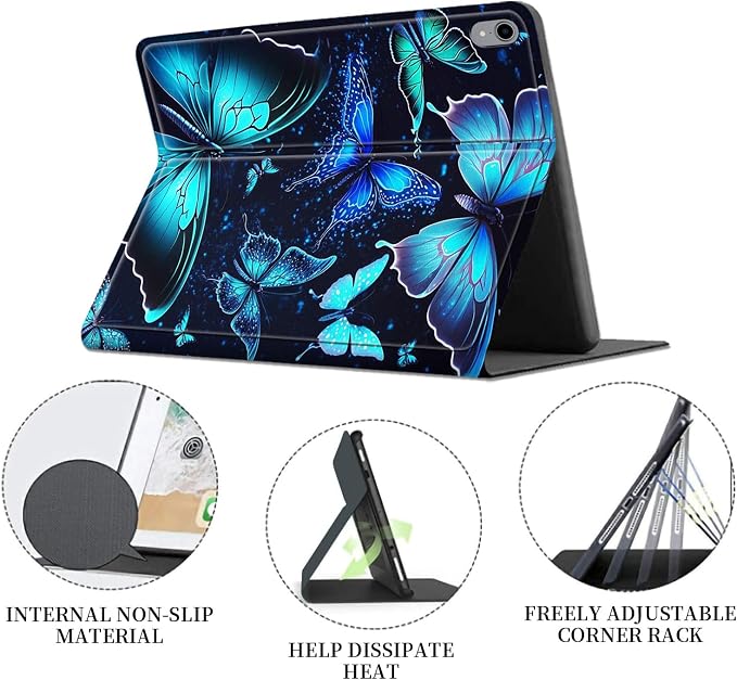 Case for iPad (A16) 11th Generation 11 Inch 2025/ iPad 10th Generation 10.9 Inch 2022 CaseHybrid Slim Multi-Angles Stand Auto Wake/Sleep Cover-Beach Sunset