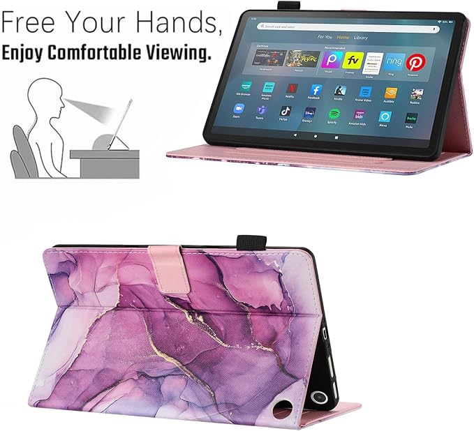 Case for Amazon Fire Max 11 Tablet (13th Generation 2023 Release) Auto Wake/Sleep Premium PU Leather Folding Stand Cover with Pen Holder &amp Multiple Viewing Angles - Beach