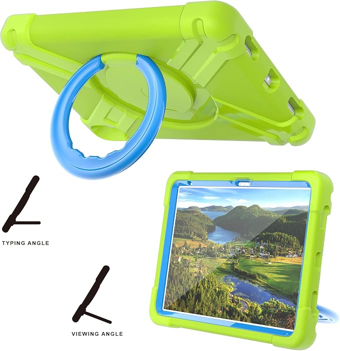 AKABEILA Compatible with Amazon Fire HD 8 2020/2022 Tablet Case，Rugged Kids Case with Stand Lightweight Shockproof Kids Friendly Tablet Cover Black