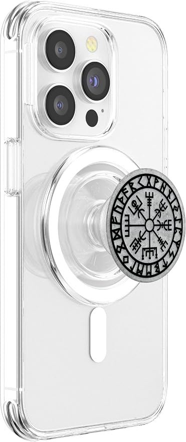 Vegvisir Viking Compass Rune Protection Symbol Celts Nordic PopSockets Adhesive PopGrip