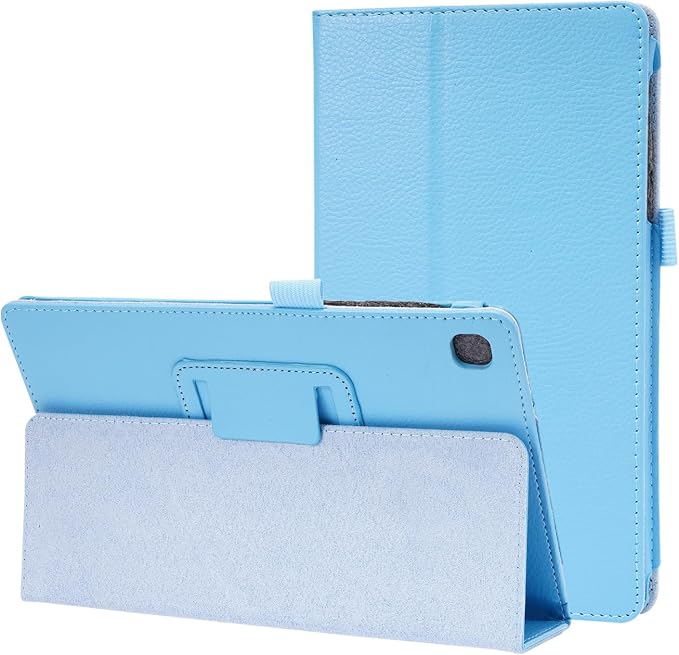 Generic Slim Folding Folio Stand Case for Samsung Galaxy Tab A 8.0 Inch 2019 (SM-T290/SM-T295) Lightweight Magnetic Closure PU Leather Flip Shockproof Auto Wake/Sleep Smart Cover Black