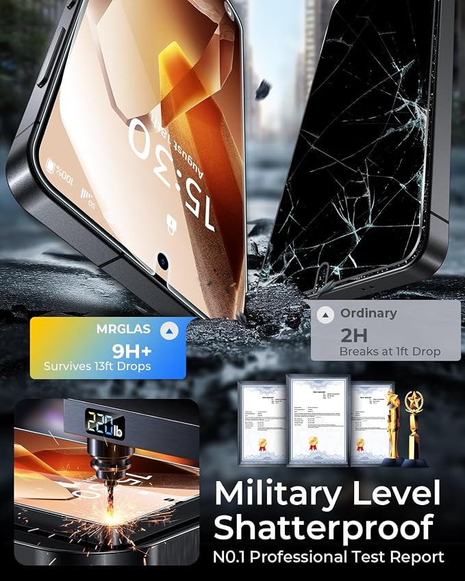 2+2 Packs for iPhone 17 Pro Privacy Screen Protector with Camera Protector | TOP 9H+ Tempered Glass [Zero Bubble][10X Military Protection] Anti Spy 17 ProMax Tempered Glass Full CoverageCase-Friendly