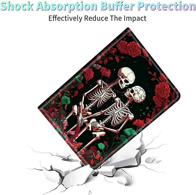Case for Amazon Kindle Fire Max 11 Tablet (13th Gen 2023 Release) 11 PU Leather Slim Folding Adjustable Stand Smart Cover with Auto Wake/Sleep for Fire 11 Max TabletArt Skull