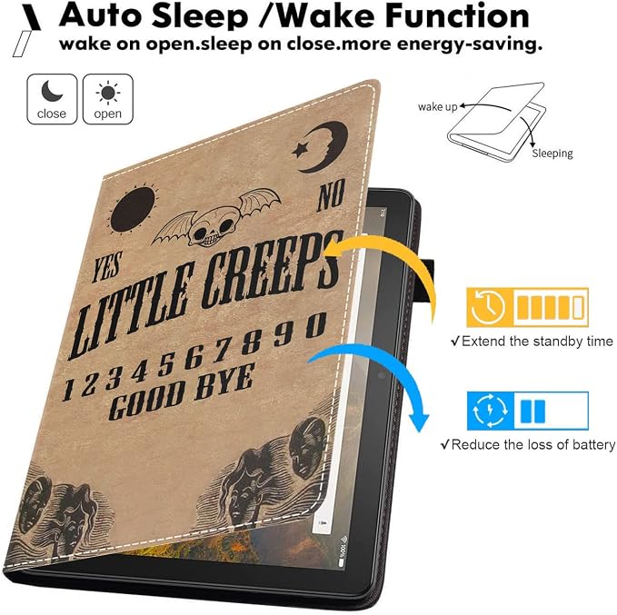 Case for All-New Amazon Kindle Fire 7 Tablet (7 Display 12th Generation 2022 Release) Premium PU Leather Stand Cover with Smart Auto Wake American Flag and Cross
