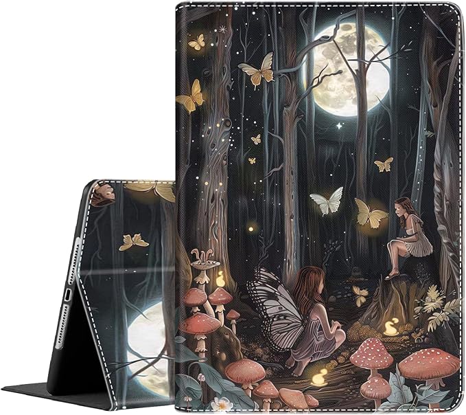 Case for iPad 9th/8th/7th Generation 2021/2020/2019 iPad 10.2 Inch Also Fit iPad Air 3th Gen 2019/iPad Pro 10.5 inch，Standing Cover with Auto Sleep/WakeCute Black Cat
