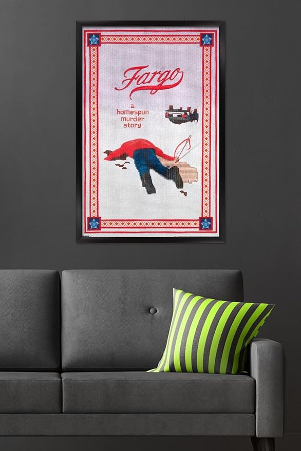 Fargo (1996) - One Sheet Wall Poster, 34L" x 22.4W", Black Framed Version