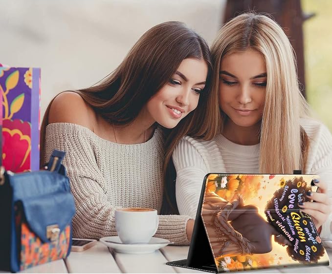 Case for Amazon Fire Max 11 Tablet (13th Generation 2023 Release) Multi-Angle Smart Stand Cover Auto Sleep/Wake for Fire 11 Max Tablet，African American Women Inspirational Quotes
