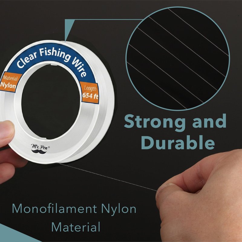 Mr. Pen- Fishing Line Clear, 218 Yard, 1 Pack, Nylon String