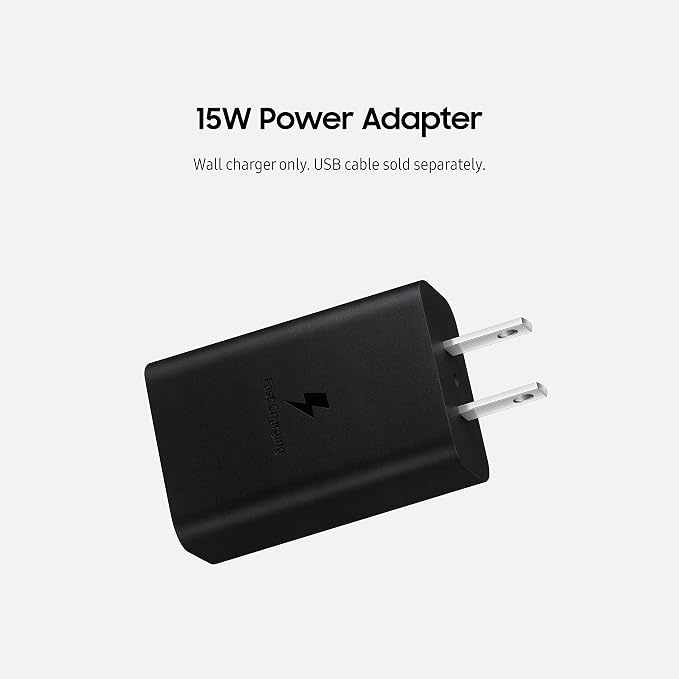 Samsung 15W USB-C Wall Chargers (White and Black)