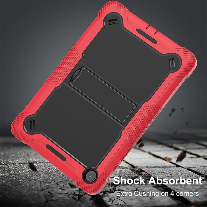 Case for T-Mobile REVVL Tab 2 Android 15 Tablet 10.1 inchHeavy Duty Shockproof Protective Cover with KickstandKids Friendly4 Corners Thicken ShockproofBlack