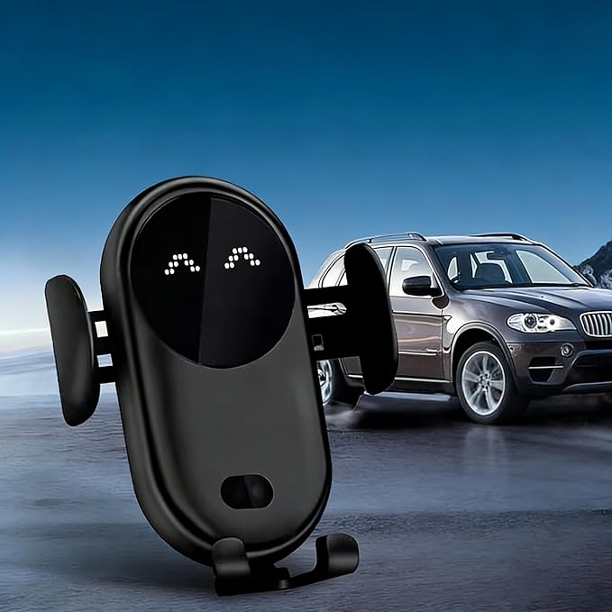Wireless Car Charger with Air Vent Mount USB Phone Holder for iPhone 17/16/15/14/13/12 Black