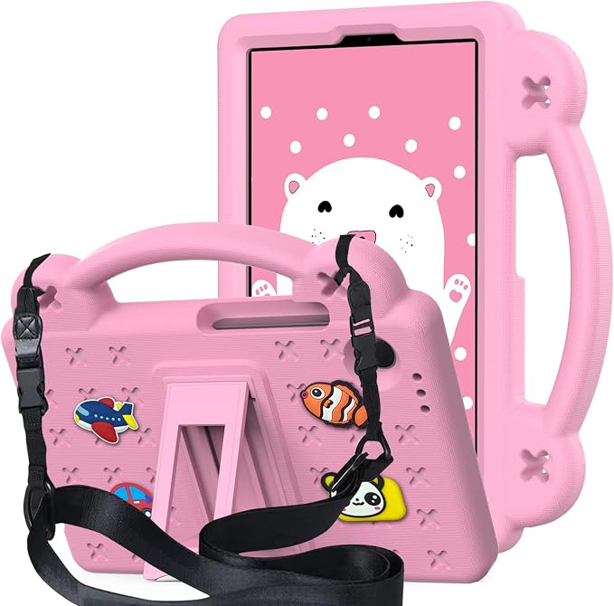 Kids Case for Lenovo Tab 10.1 inch (TB311XU / TB311FU) Kids EVA Protective Shockproof Cover with Stand Handle Shoulder Strap Handle Stand for Lenovo Tab 10.1 2025 Green