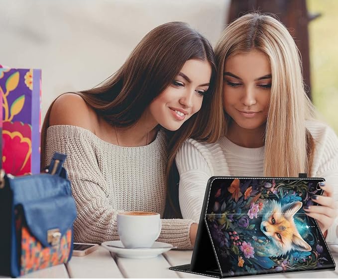 Case for All-New Amazon Fire HD 10 and 10 Plus Tablet (13th/11th Generation 2023/2021 Release) 10.1 - Slim Fit Standing Cover with Auto Sleep/Wake，Wolf