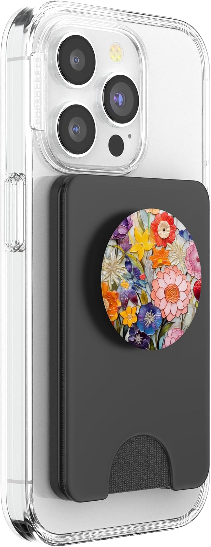 Colorful Floral Murano Glass Effect Venetian Glass PopSockets Adhesive PopGrip