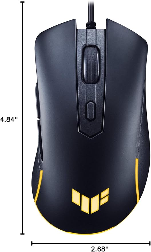 ASUS TUF Gaming M3 Gen II Wired USB Gaming Mouse – Right-Handed Ergonomic, 59g Lightweight, 8K DPI, IP56 dust & Water Resistance, Antibacterial Guard, 6 Programmable Buttons, PC/Mac Support - Black