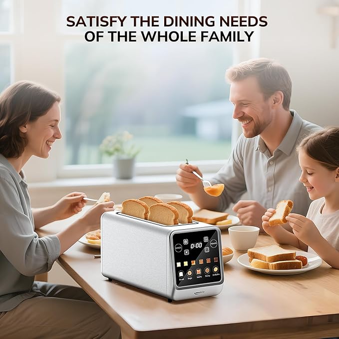 Keenstone Long Slot Toaster 4 Slice with Touchscreen