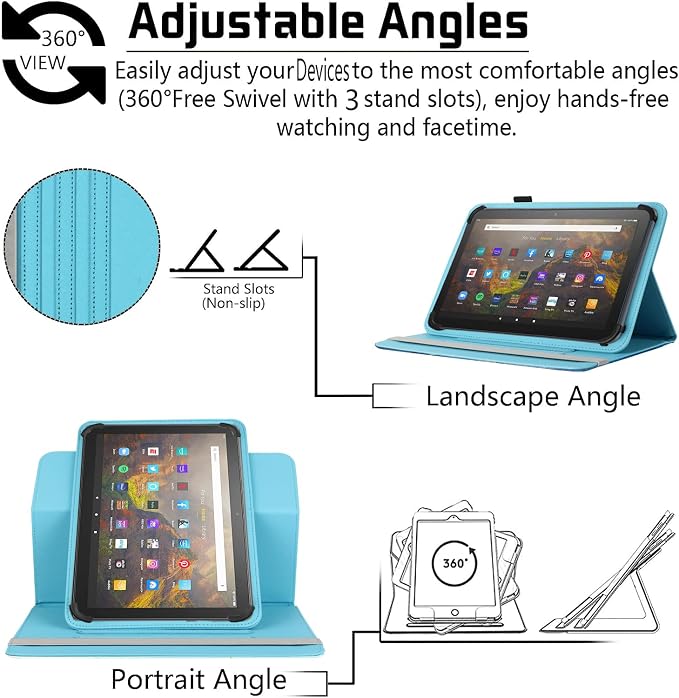 Universal 11 12 Inch Android Tablet Case Slim Fit Standing Cover for 10.9 11 11.5 12 Touchscreen Tablet with Multiple Viewing AnglesBird Tree