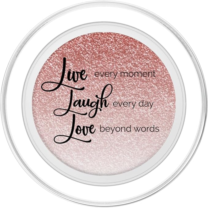 Rose-Gold Live Laugh Love PopSockets Adhesive PopGrip