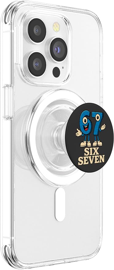 67 Six Seven 6-7 - Funny Italian Brainrot Gaming Meme PopSockets PopGrip for MagSafe