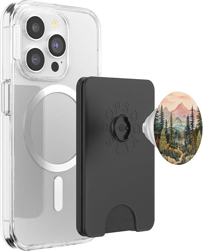 Mountains Wilderness Forest Hiking Pine Tree Nature PopSockets Adhesive PopGrip
