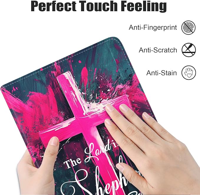 Case for Samsung Galaxy Tab A9 Plus 11 Inch 2023 Model (SM-X210/X216/X218) Premium PU Leather Stand Folio Cover with Auto Sleep/Wake Abstract Colorful Dog