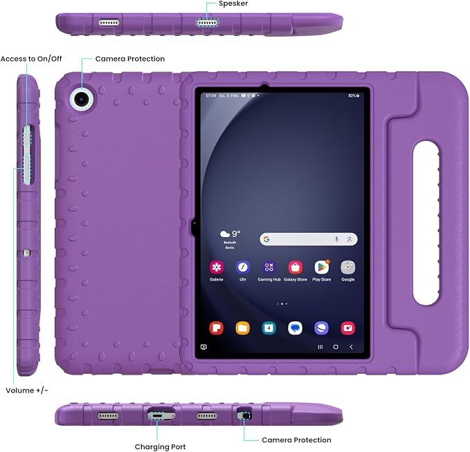 Kids Case for Samsung Galaxy Tab A11+/A9+ Plus 11 Inch 2025/2023 Tablet | Foldable handle highly durable odorless and easy to install suitable for children's learning and play.