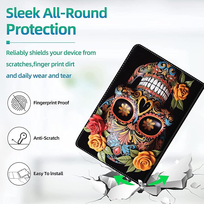 Case for iPad (A16) 11th Generation 11 Inch (2025) for iPad 10th Generation 10.9 Inch (2022) Slim Folding Stand Cover with Auto Wake/Sleep Watercolor Sea Turtle