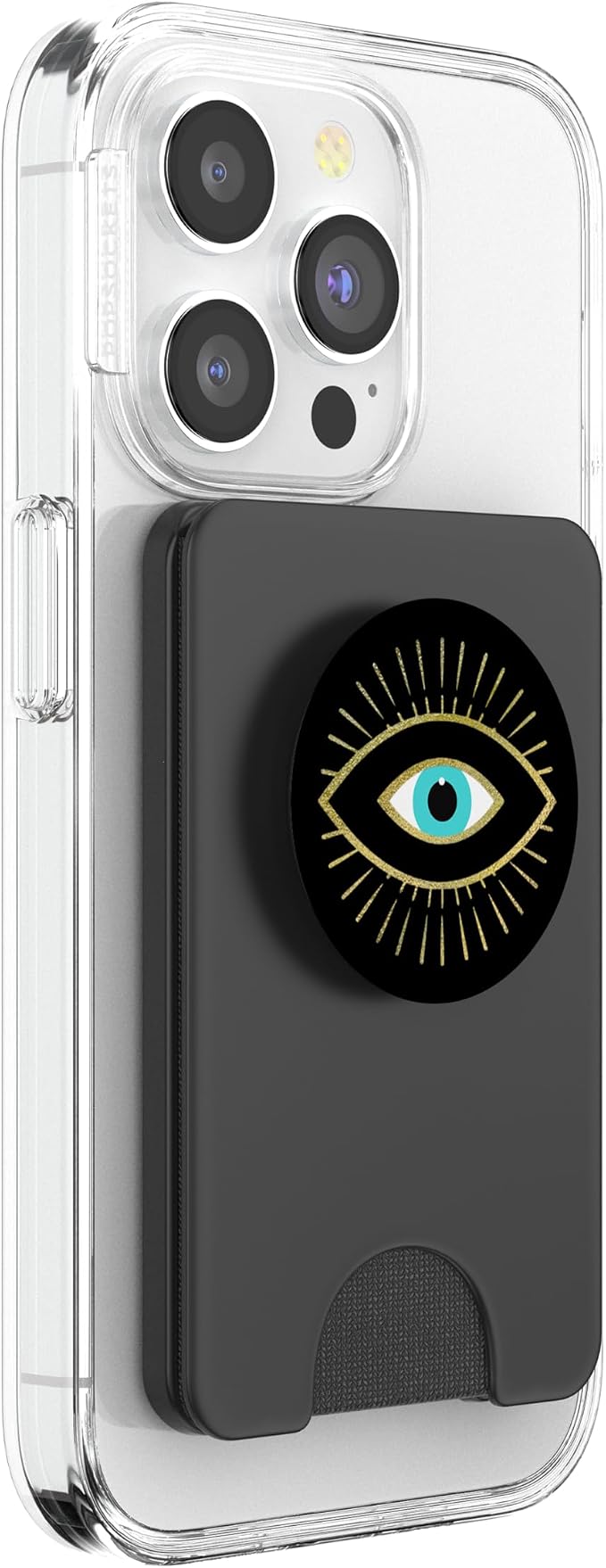 Yellow Evil Eye Black PopSockets Swappable PopGrip