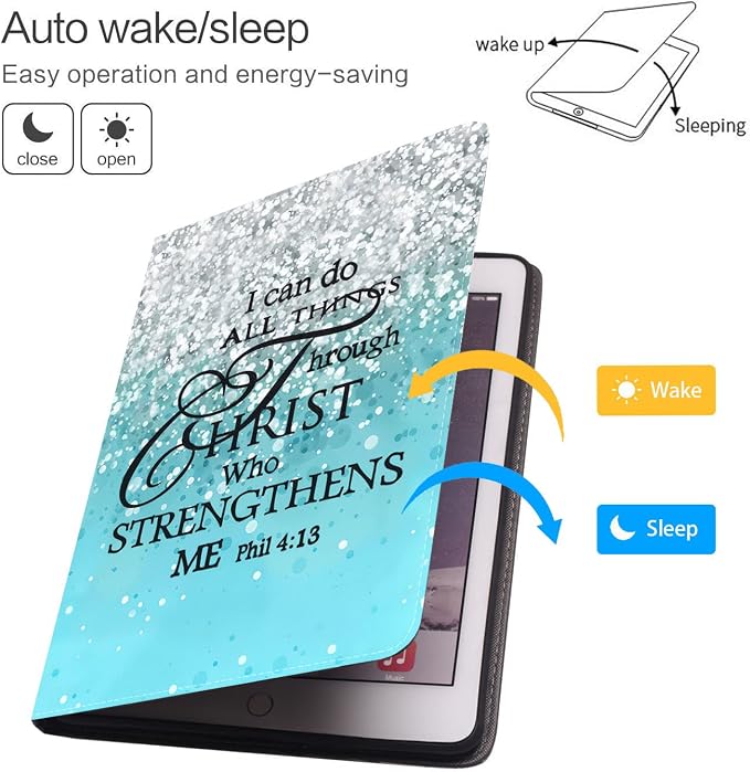 Case for Samsung Galaxy Tab S5e 10.5 inch 2019 Tablet (SM-T720/T725/T727) Protective Leather Case Adjustable Stand Auto Wake/Sleep Smart Case - Bible Verse Jeremiah 29:11