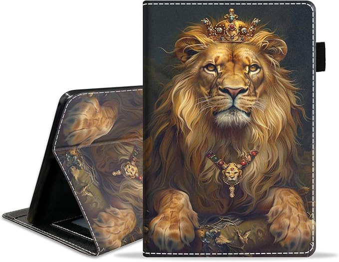 Case for Amazon Kindle Fire HD 8/Fire HD 8 Plus Tablet (12th/10th Generation 2024/2022/2020 Release) - PU Leather Folio Cover with Smart Auto Wake/Sleep Bald Eagle