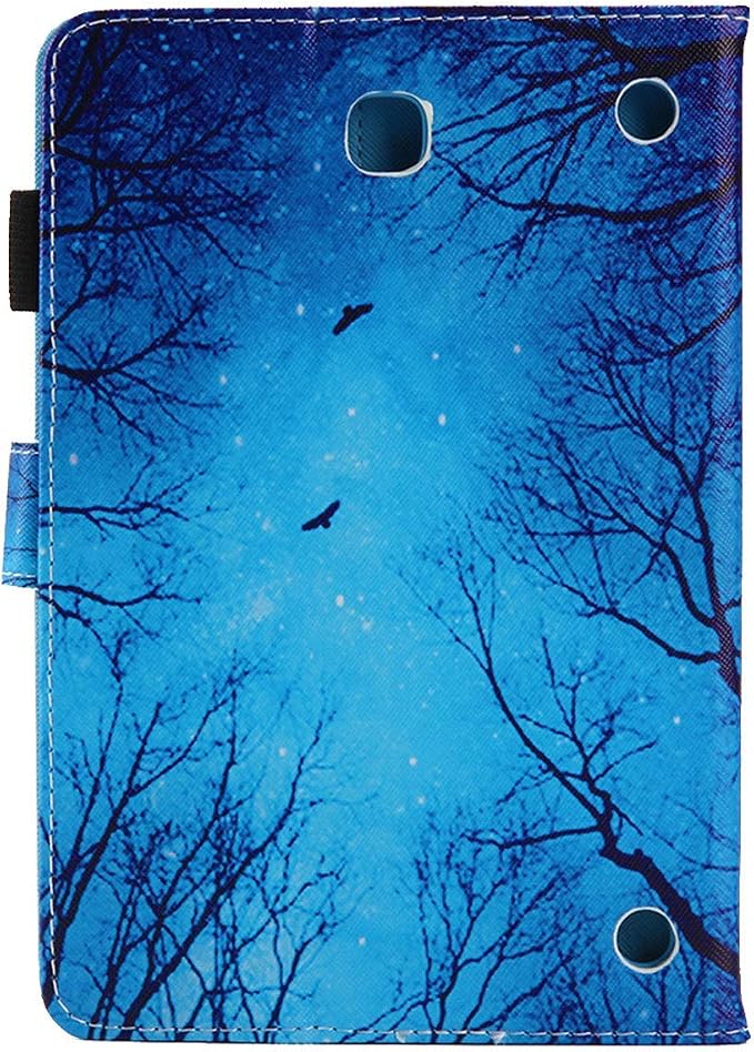 Case for Samsung Galaxy Tab A 8.0 inch Tablet Case 2015 (Model SM-T350/T355/P350/P355) with Pencil Holder [Auto Sleep/Wake] Stand Folio PU Leather Shockproof Cover Magnetic Smart WalletNight