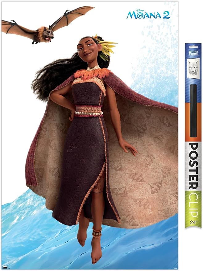Trends International Disney Moana 2 - Matangi Wall Poster, 34L x 22.4W, Premium Poster & Clip Bundle